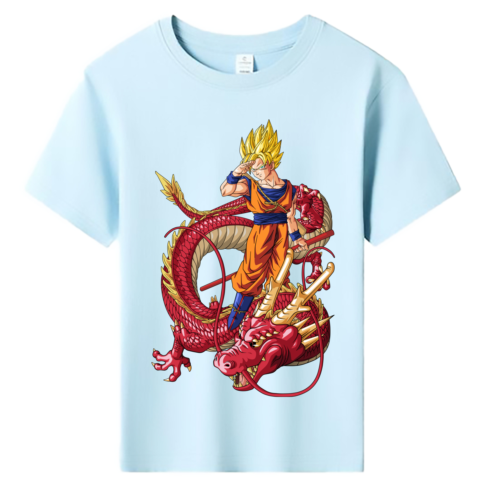 （画像用） ドラゴンボール 孫悟空（そん ごくう）Son Goku カカロット DRAGON BALL Kakarotto 綿100％キッズTシャツ（フロントプリント）